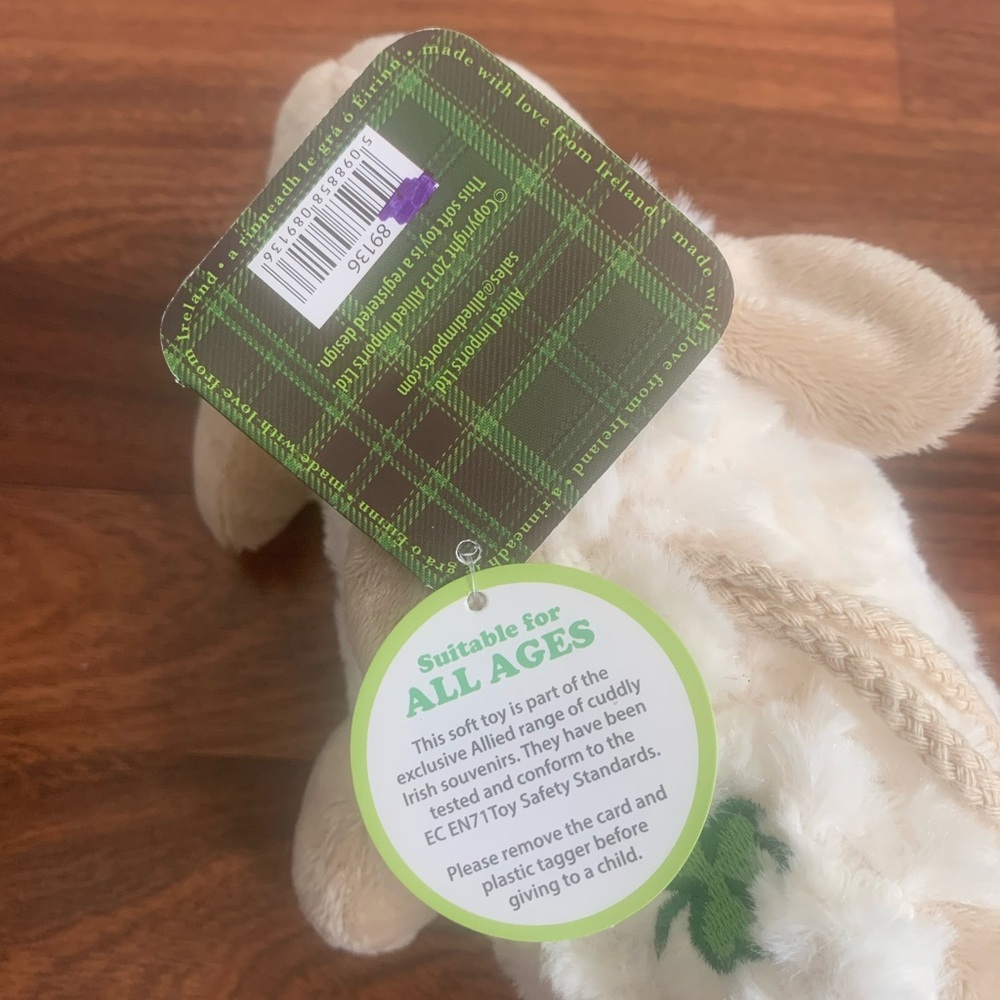 Allied Plush Sheep Lamb Baa Baa Irish Woolies Shamrock Ireland Souvenir 9" Toy - Picture 6 of 7